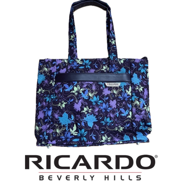 ✈️🧳Nearly New Ricardo Beverly Hills Carry-On Tote | Purple Floral - Picture 17 of 17